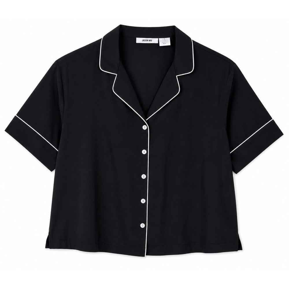 Jason Wu Loungewear PJ Boxy Button Down Top Size M‎